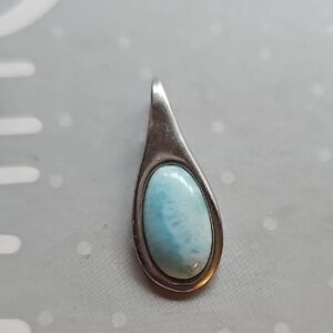 Elegant Silver and Blue Pendant